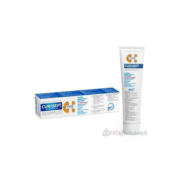 Curasept Biosmalto Junior zubní pasta ovocná 75 ml