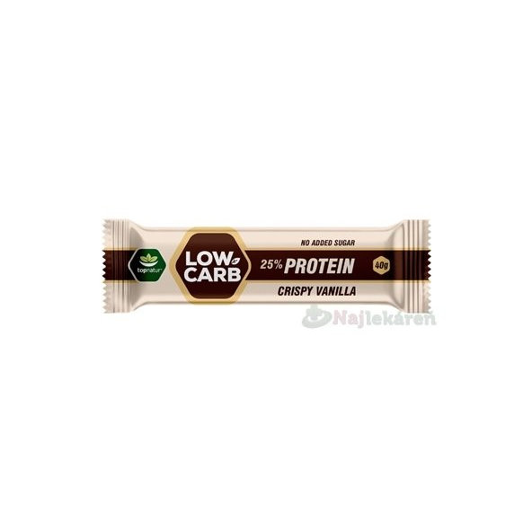Topnatur Low Carb protein tyčinka vanilka 40 g