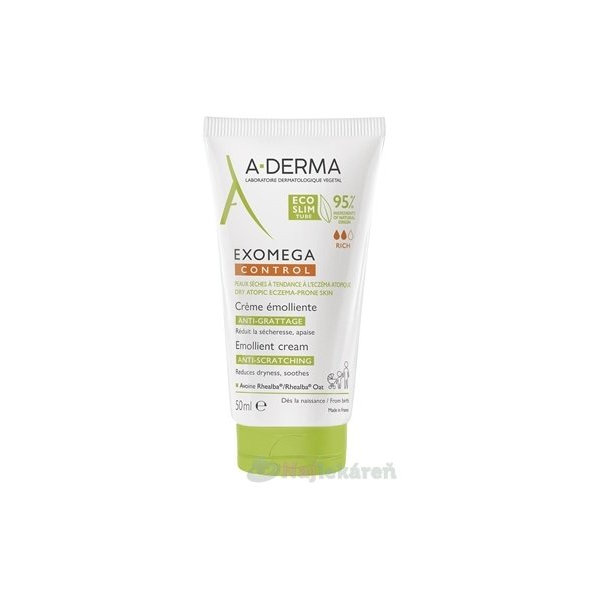 A-DERMA Exomega Control emolienční krém na atopickou pokožku 50 ml