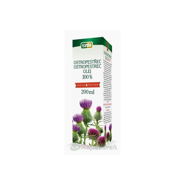 Virde Ostropestřec 100% olej 200 ml