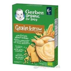 Gerber Organic nemléčná kaše sušenky 6 m+ 200 g