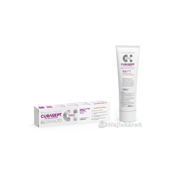 Biosmalto Sensitive Teeth dentální pěna 50 ml