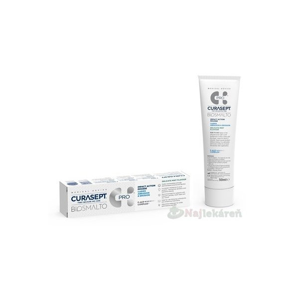 Curasept Biosmalto C.A.E. dentální pěna máta 50 ml