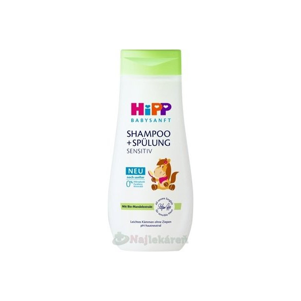 HiPP Babysanft dětský šampon s kondicionérem 200 ml