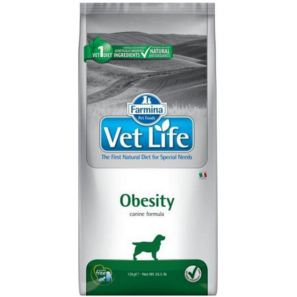 Farmina Vet Life Dog Obesity veterinární dieta pro psy 12 kg