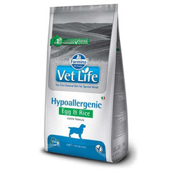 Farmina Vet Life Dog Hypoallergenic vejce rýže 12 kg
