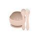 PETITE&MARS jídelní set TAKE&MATCH miska + příbor Desert Sand 6 m+