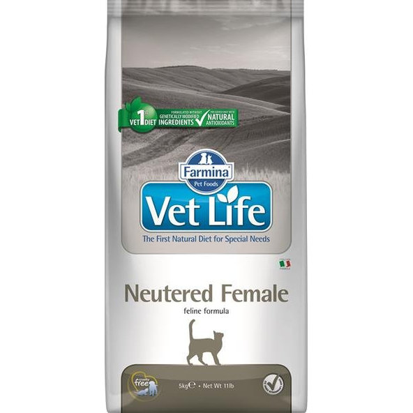 Farmina Vet Life Cat Neutered Female granule pro kočky 5 kg