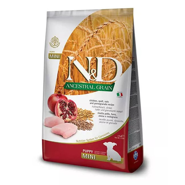 Farmina N&D AG Puppy Mini kuře špalda oves 0,8 kg