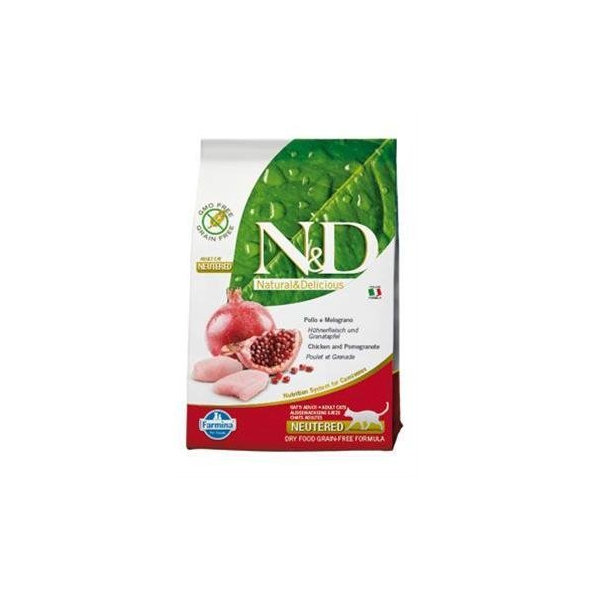 Farmina N&D Prime GF Neutered kuře granátové jablko 10 kg