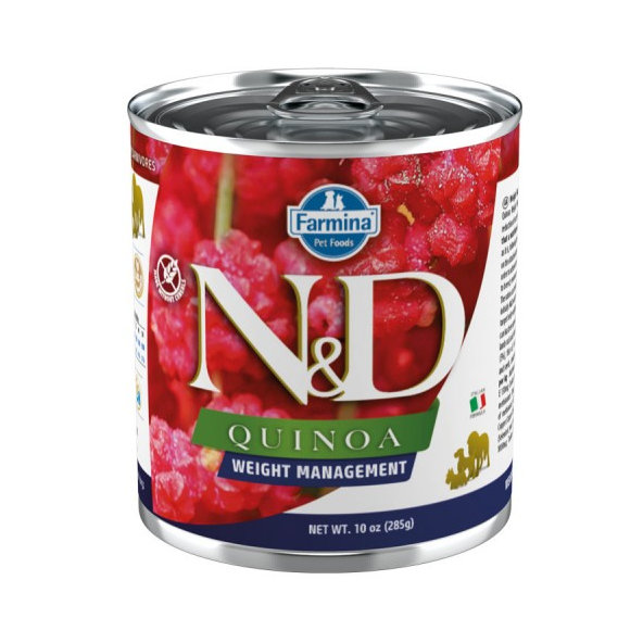 Farmina N&D Quinoa Weight Management konzerva pro psy 285 g