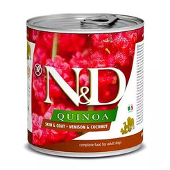 Farmina N&D Dog Quinoa jelen kokos konzerva 285 g