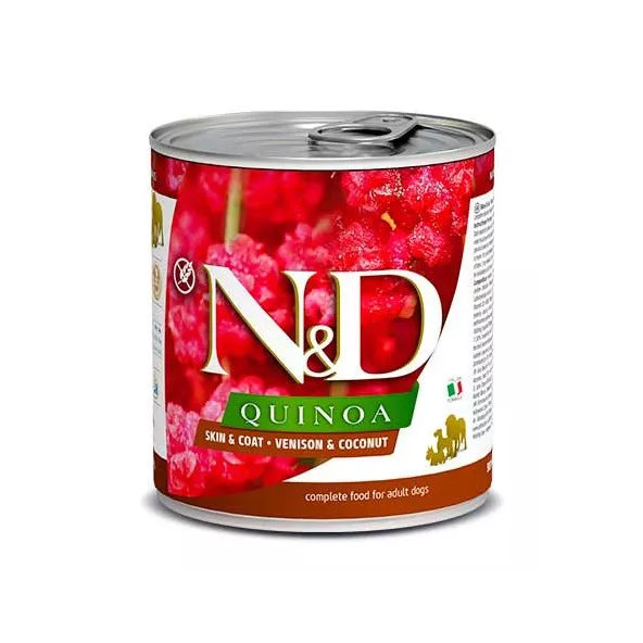 Farmina N&D Dog Quinoa jelen kokos konzerva 285 g