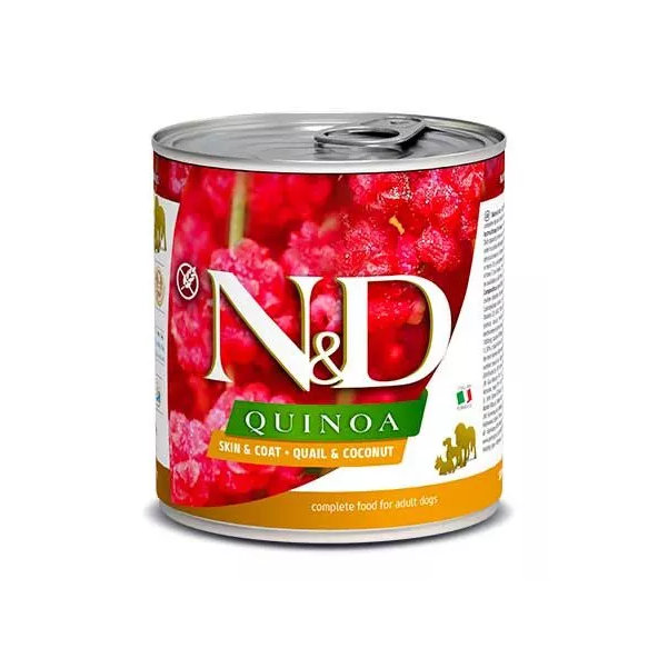 Farmina N&D Quinoa křepelka kokos konzerva pro psy 285 g