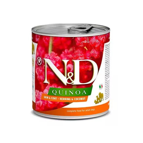 Farmina N&D Quinoa sleď kokos konzerva pro psy 285 g