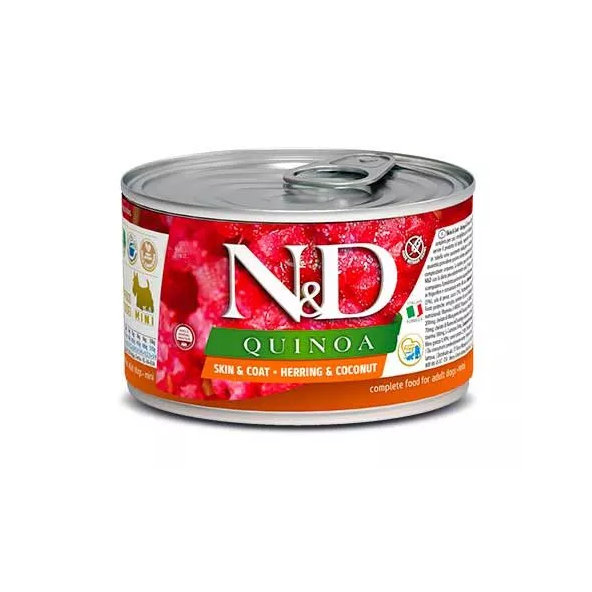 Farmina N&D Quinoa sleď kokos konzerva pro psy 140 g