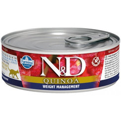 Farmina N&D Quinoa Weight Management konzerva pro kočky 80 g