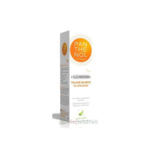 omega Panthenol 9% Aloe Vera po opalování 250 ml