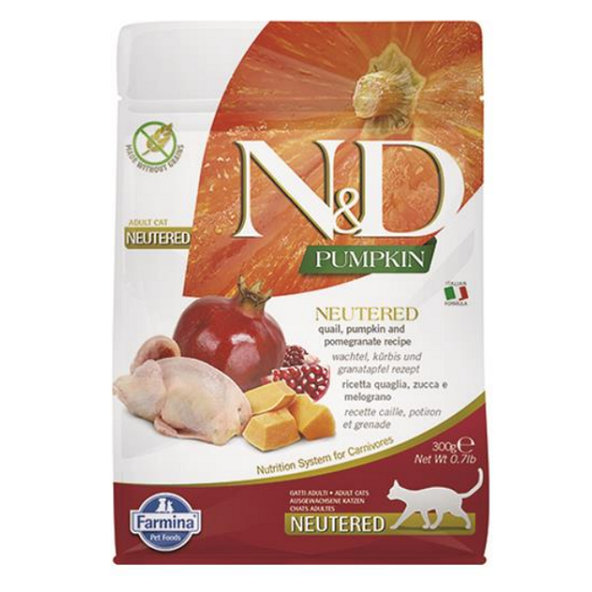Farmina N&D Pumpkin GF Neutered křepelka granátové jablko 0,3 kg
