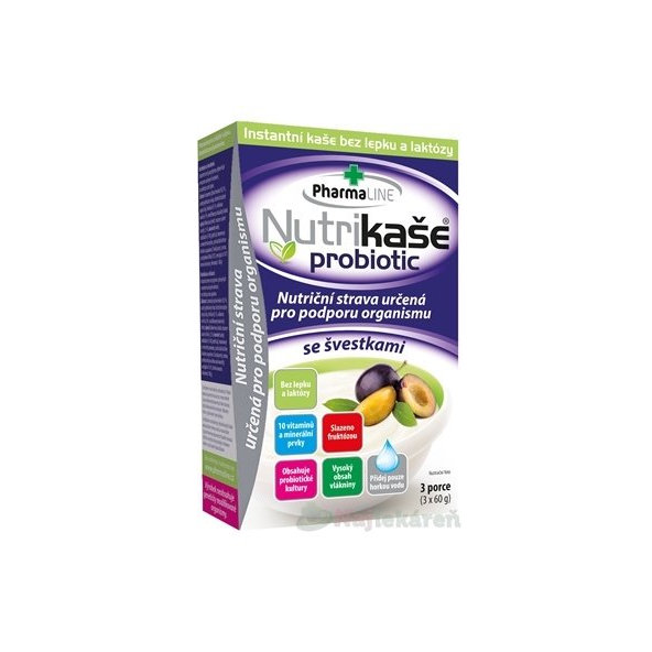 Nutrikaša Probiotic švestka 3x60 g