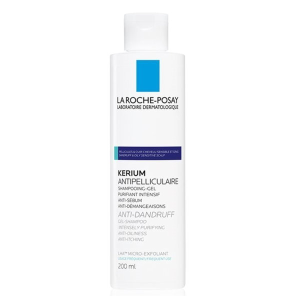 La Roche-Posay Kerium šampon proti mastným lupům 200 ml