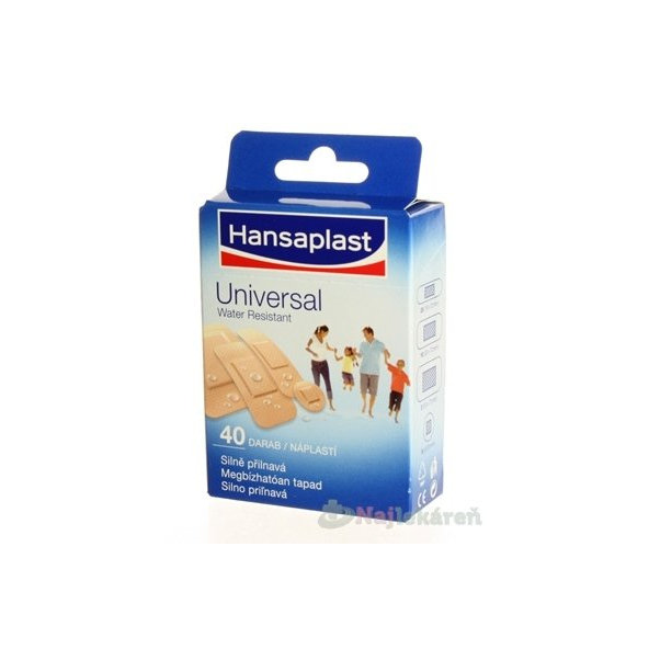 Hansaplast Universal voděodolná náplast 40 ks