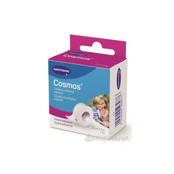 Cosmos Por fixační náplast z netkaného textilu 2,5 cm × 5 m