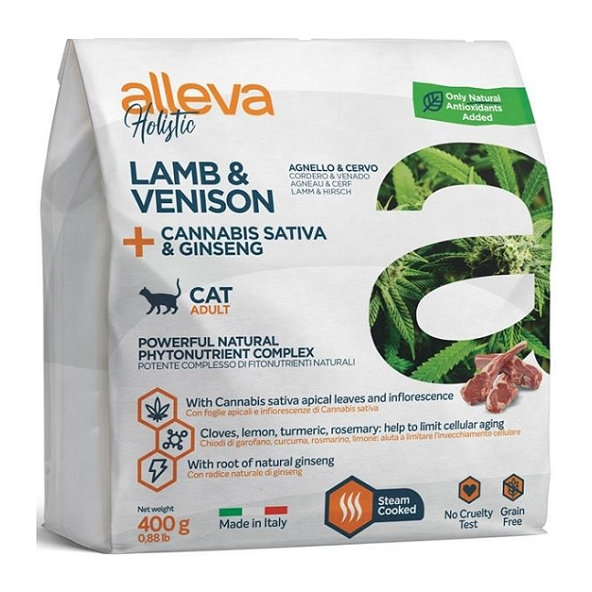 Alleva Holistic Cat Adult Lamb & Venison granule pro kočky 0,4 kg