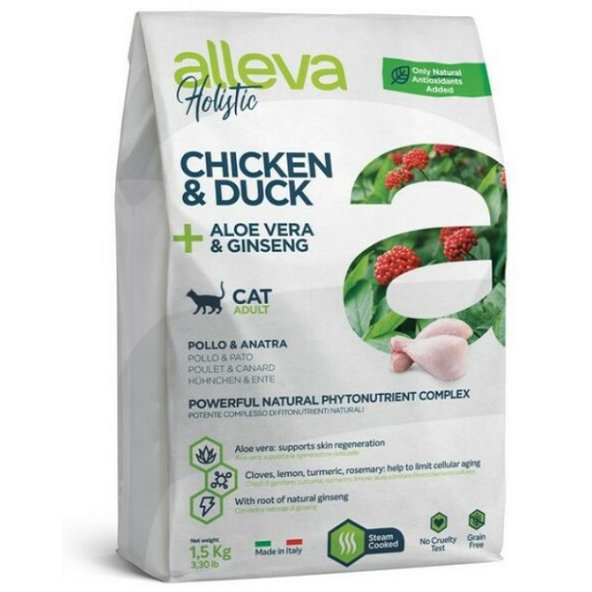 Alleva Holistic Cat Adult Chicken & Duck granule pro kočky 1,5 kg