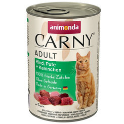 Animonda Carny® Adult hovězí krůta králík 6x400 g