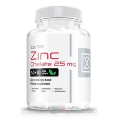 Zerex zinok chelát 25 mg 60 tabliet