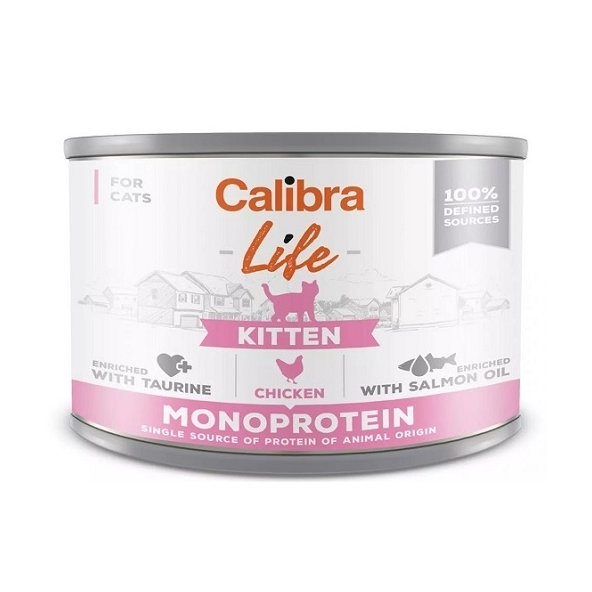 Calibra Cat Life Kitten kuře konzerva pro kočky 6×200 g