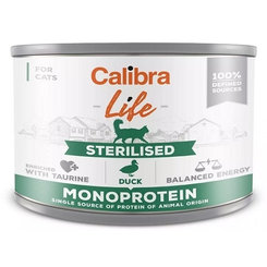 Calibra Cat Life Sterilised kachna konzerva pro kočky 6×200 g