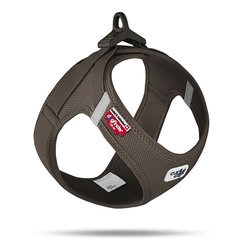 Curli postroj pro psy se sponou Air-Mesh Brown XS 3-5 kg