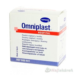 Omniplast textilní fixační náplast 2,5 cm × 5 m 1 ks