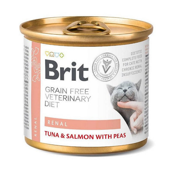 Brit Veterinary Diets GF konzerva pro kočky Renal 200 g