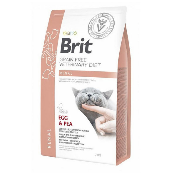 Brit Veterinary Diets GF granule pro kočky Renal 2 kg