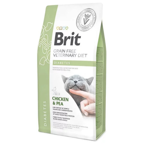 Brit Veterinary Diets GF Cat Diabetes granule pro kočky 2 kg