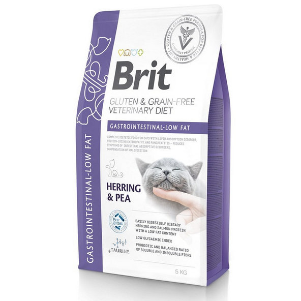 Brit Veterinary Diets GF Cat Gastrointestinal Low Fat granule 2 kg