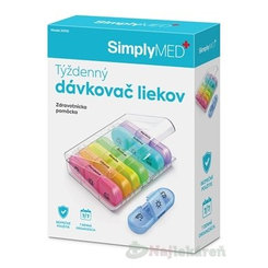 SimplyMED týdenní dávkovač léků otevírací model 21010 1 ks
