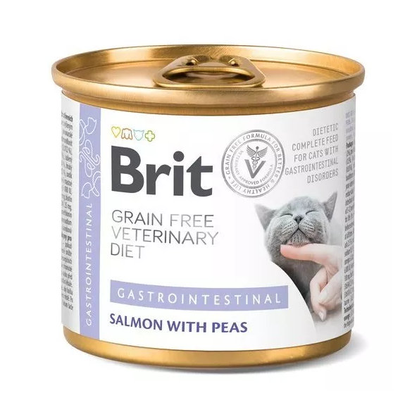 Brit Veterinary Diets GF Cat Gastrointestinal konzerva pro kočky 200 g