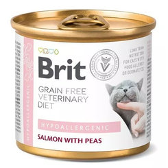Brit Veterinary Diets GF konzerva pro kočky Hypoallergenic 200 g