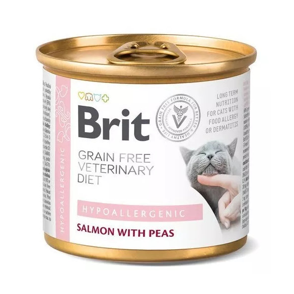 Brit Veterinary Diets GF konzerva pro kočky Hypoallergenic 200 g