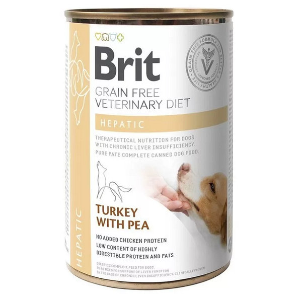 Brit Veterinary Diets GF konzerva pro psy Hepatic 400 g