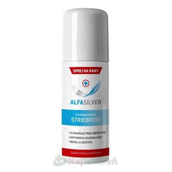 Alfasilver prášok ve spreji na ošetření ran 125 ml