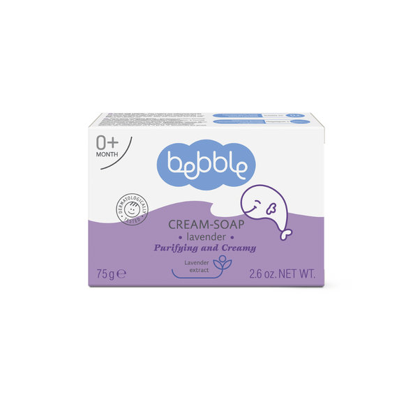 Bebble dětské krémové mýdlo s levandulí 75 g