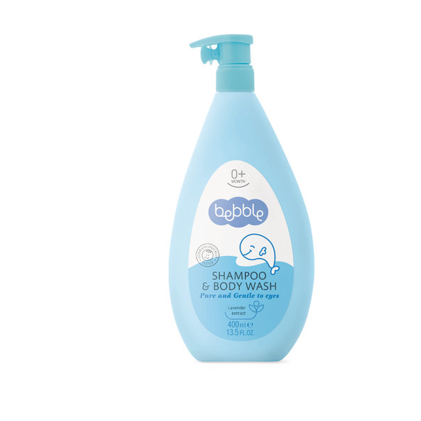 Bebble dětský šampon a mycí gel s levandulí 400 ml
