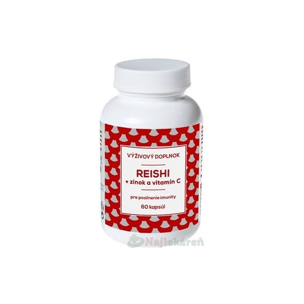 Naturvita Reishi + zinek + vitamin C 60 kapslí