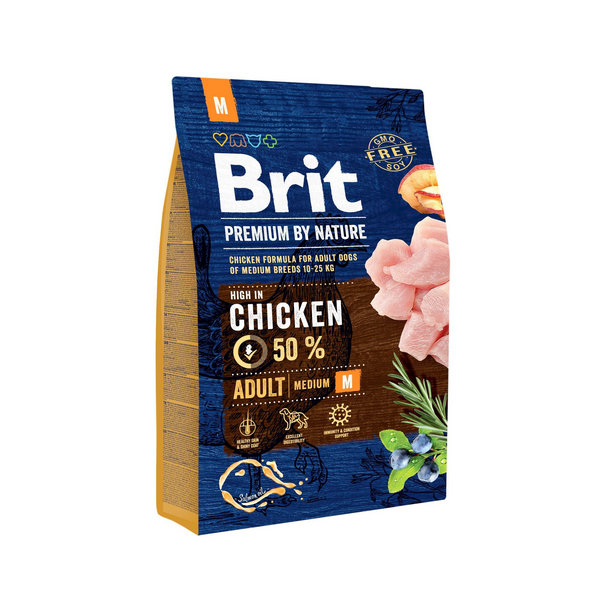 Brit Premium by Nature dog Adult M 3 kg