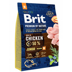 Brit Premium by Nature dog Junior M 3 kg
